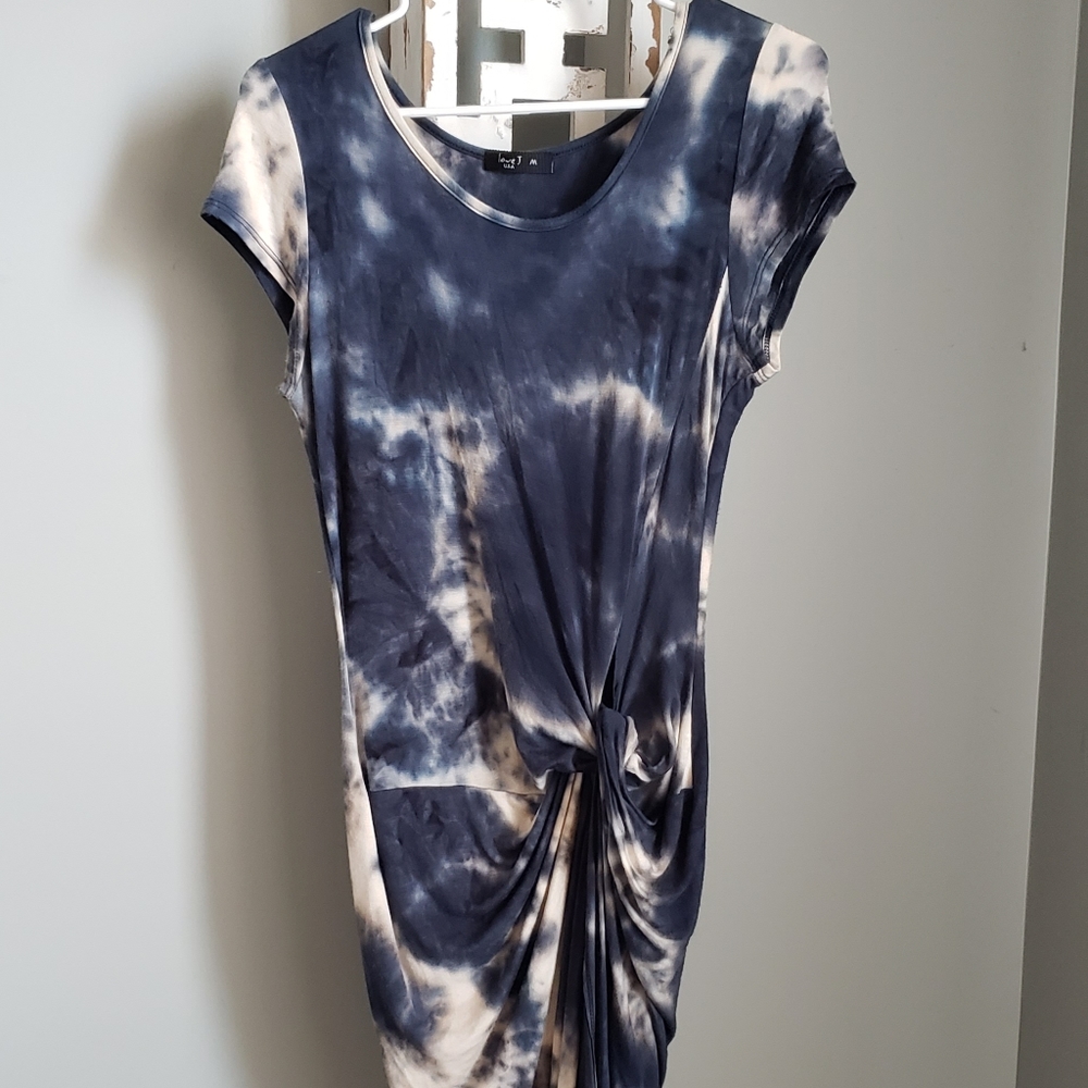 Tie die t shirt dress